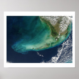 Satellitenbild der Tasten von Florida Poster