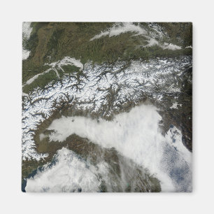 Satellitenbild des Alpen-Gebirgszugs Magnet