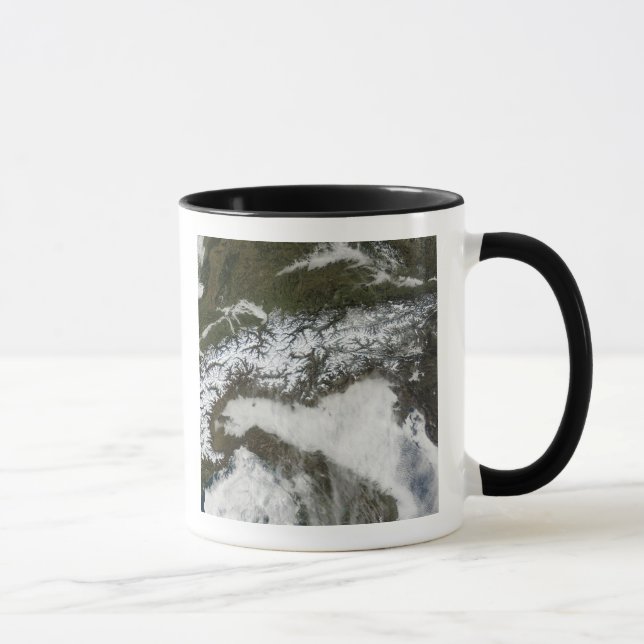Satellitenbild Die Alpen Tasse (Rechts)