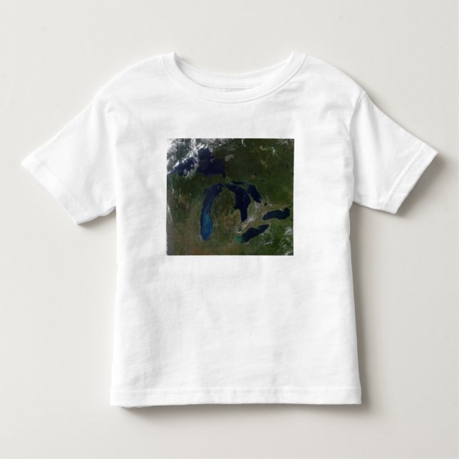 Satellitenblick auf die Großen Seen Kleinkind T-shirt (Vorderseite)