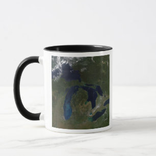 Satellitenblick auf die Großen Seen Tasse