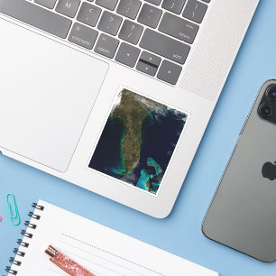 Satellitenblick auf Florida. Aufkleber