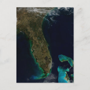 Satellitenblick auf Florida. Postkarte