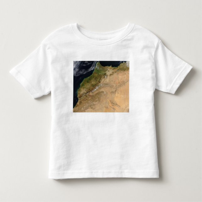 Satellitenblick Marokkos Kleinkind T-shirt (Vorderseite)