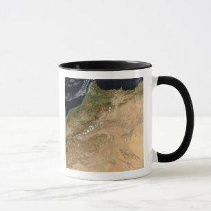 Satellitenblick Marokkos Tasse