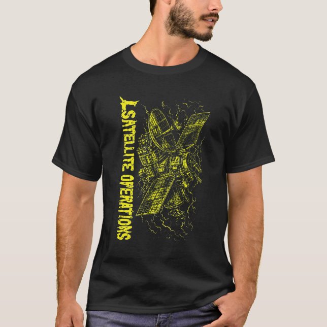 Satellitenoperationen – Deep Space Relay Satellit  T-Shirt (Vorderseite)