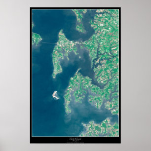 Satellitenplakat Kent-Insel, Maryland Poster