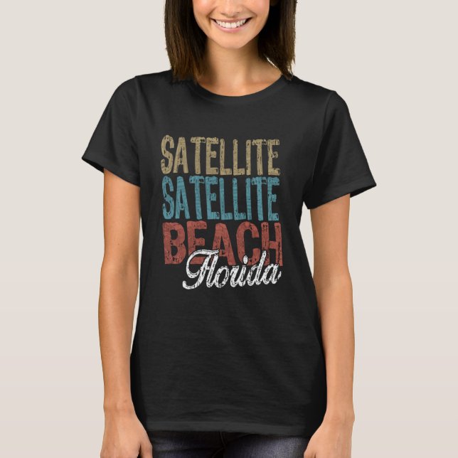SATELLITENSTRAND Florida HIBISKUS & SCRIPT 3 bis T-Shirt (Vorderseite)