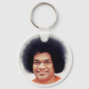 Sathya Sai Baba Portrait auf Keychaine Schlüsselanhänger