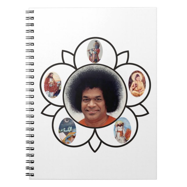 Sathya Sai Kuchen-Foto-Notizbuch Notizblock (Vorderseite)