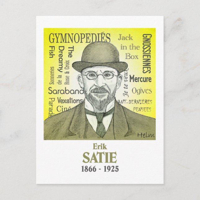 Satie Postkarte (Vorderseite)