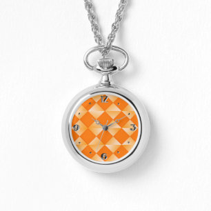 Satin Diamonds - Mandarine orange Armbanduhr