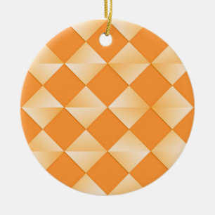 Satin Diamonds - Mandarine orange Keramikornament