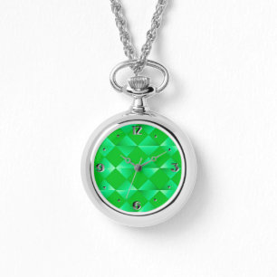 Satin Diamonds - Smaragdgrün Armbanduhr