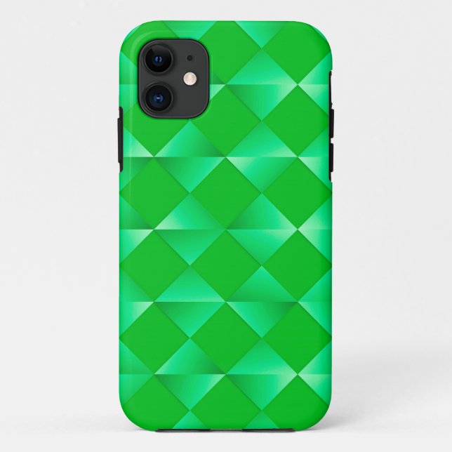 Satin Diamonds - Smaragdgrün Case-Mate iPhone Hülle (Rückseite)