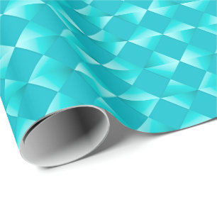 Satin Diamonds - türkis & aqua Geschenkpapier