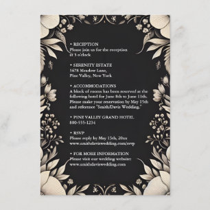 Satin Fabric Velvet Lace Linen Paper Wedding Begleitkarte