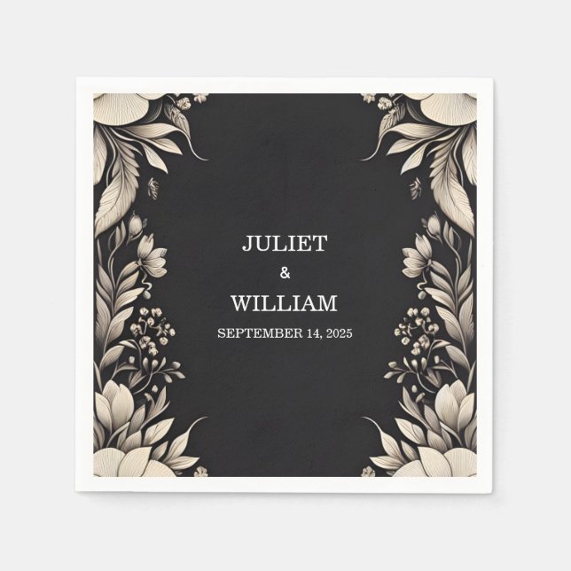 Satin Fabric Velvet Lace Linen Paper Wedding Serviette (Vorderseite)