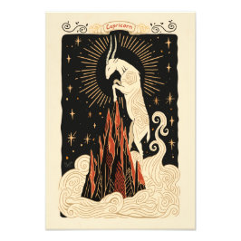 Satin Foto Paper Capricorn Celestial Zodiac