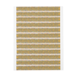 Satin Gold Honey Jar Security Lid Label