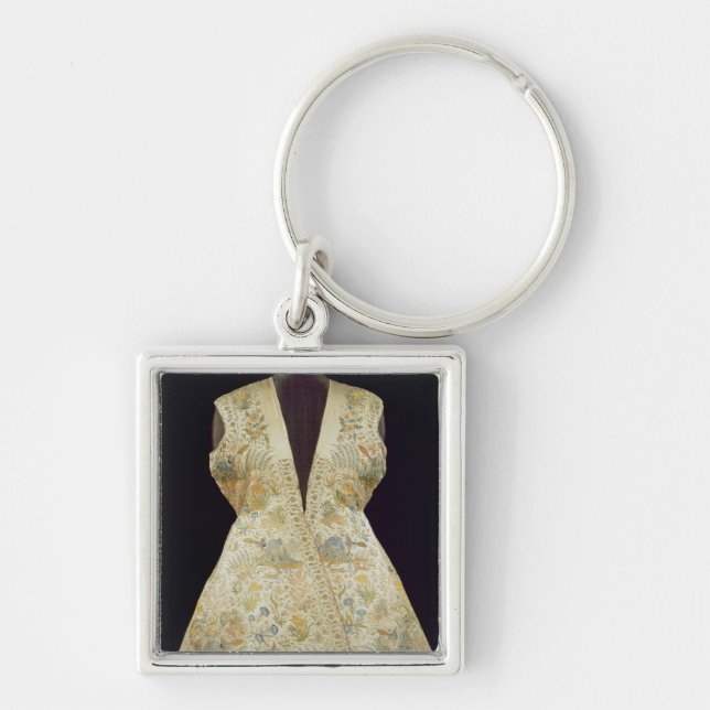 Satin-Jagd-Mantel gestickt mit Seiden herein Schlüsselanhänger (Vorne)