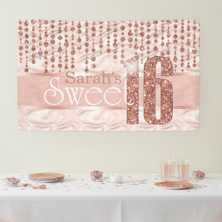 Satin Jewel 16 . Geburtstag Rose Gold ID260 Banner