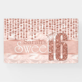 Satin Jewel 16 . Geburtstag Rose Gold ID260 Banner