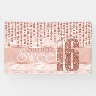 Satin Jewel 16 . Geburtstag Rose Gold ID260 Banner