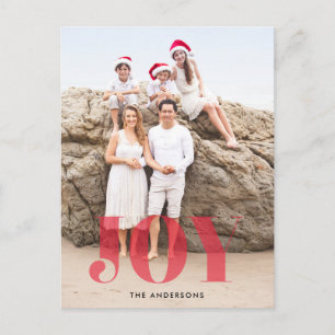 Satin Joy Weihnachts Foto Postkarte