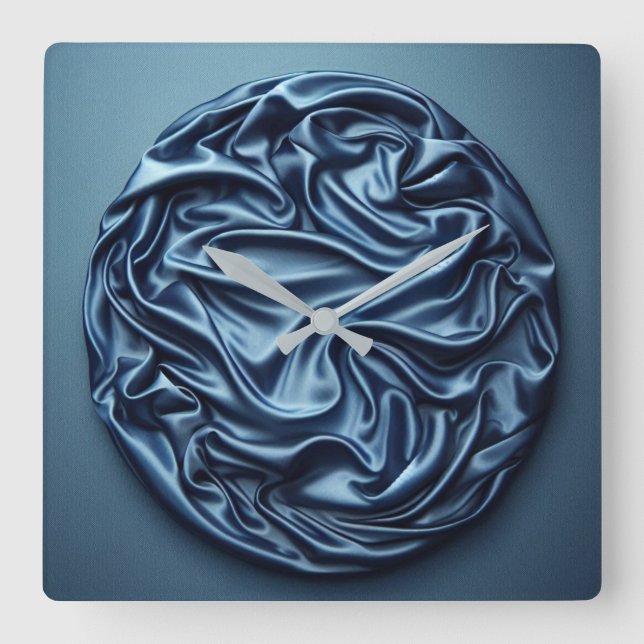 Satin-Kreis Quadratische Wanduhr (Vorderseite)