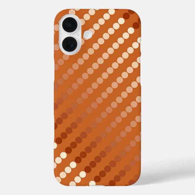 Satin-Punkte - Rost und Kupfer Case-Mate iPhone Hülle (Rückseite)