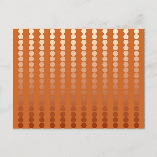 Satin-Punkte - Rost und Kupfer Postkarte (Vorderseite)