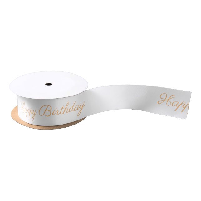 Satin Ribbon (Happy Birthday) Satinband (Spule)