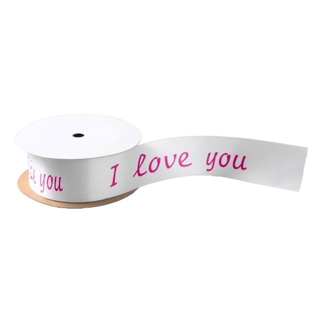 Satin Ribbon "I Liebe you" Satinband (Spule)
