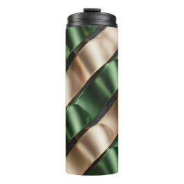 Satin Ribbon Pattern – Elegant Soft Fabric Loop  Thermosbecher