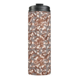 Satin Ribbon Pattern – Elegant Soft Fabric Loop  Thermosbecher