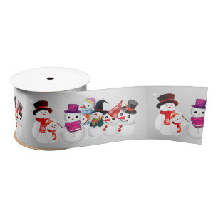 Satin Ribbon/Snowmen Satinband