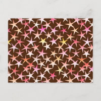 Satin stars, rosa auf Schokolade
