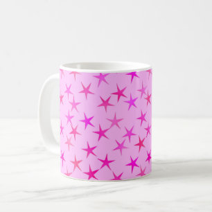 Satin-Sterne, orchiert auf blassrosa Tasse