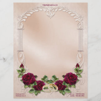 Satin Wedding in Pink - Anpassen Briefkopf