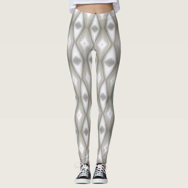 Satin White Leggings (Vorderseite)