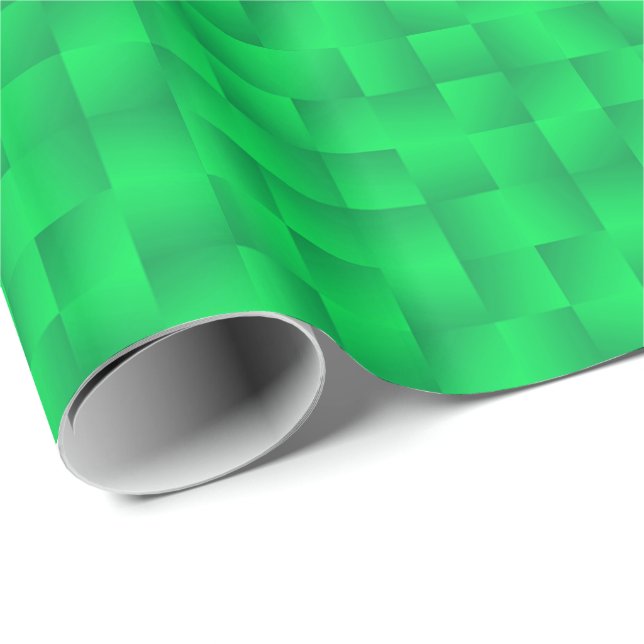 Satinbänder - Smaragdgrün Geschenkpapier (Rolleneckpunkt)