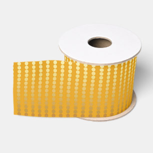 Satindots, Gold und Senfgelb Ripsband