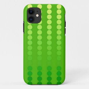 Satindots - Kalkgrün iPhone 11 Hülle