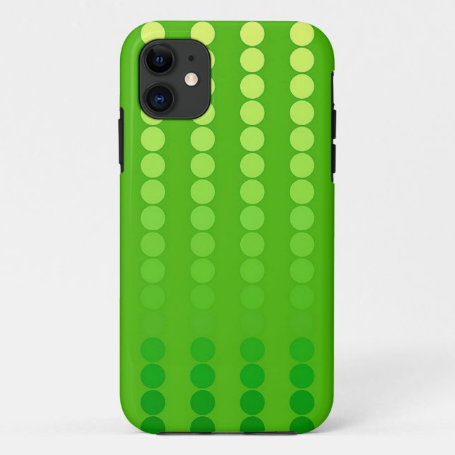 Satindots - Kalkgrün Case-Mate iPhone Hülle (Rückseite)