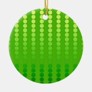 Satindots - Kalkgrün Keramik Ornament