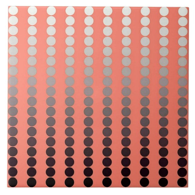 Satindots - Korallen und Zinnhalter Fliese (Vorderseite)