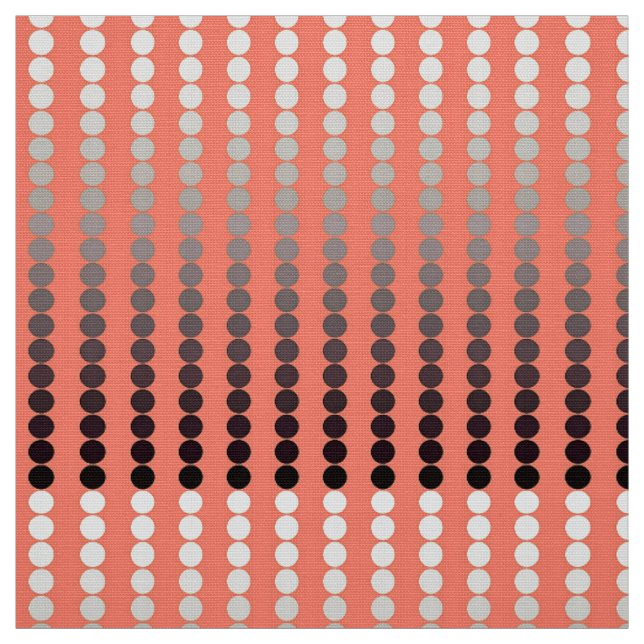 Satindots - Korallen und Zinnhalter Stoff (Muster)