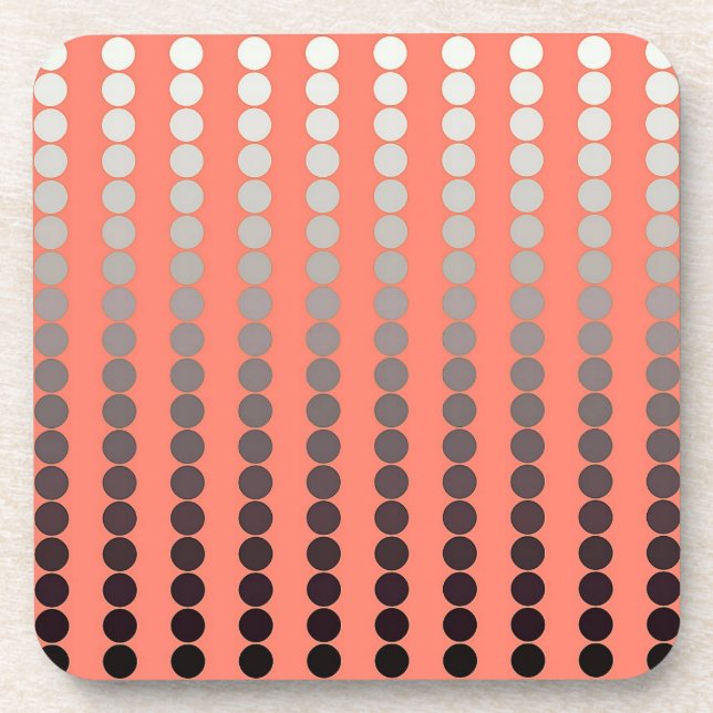 Satindots - Korallen und Zinnhalter Untersetzer (Vorderseite)