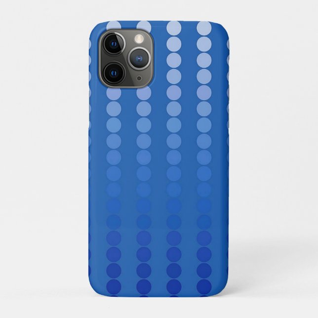 Satindots - Stahlblau Case-Mate iPhone Hülle (Rückseite)